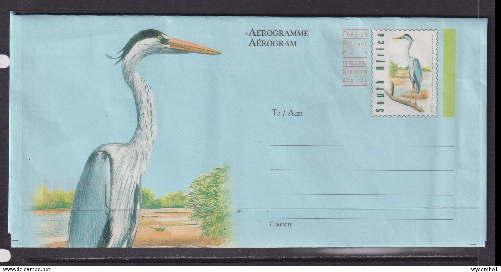 SOUTH AFRICA - 2000 Bird Aeroframme As Scan - Lettres & Documents