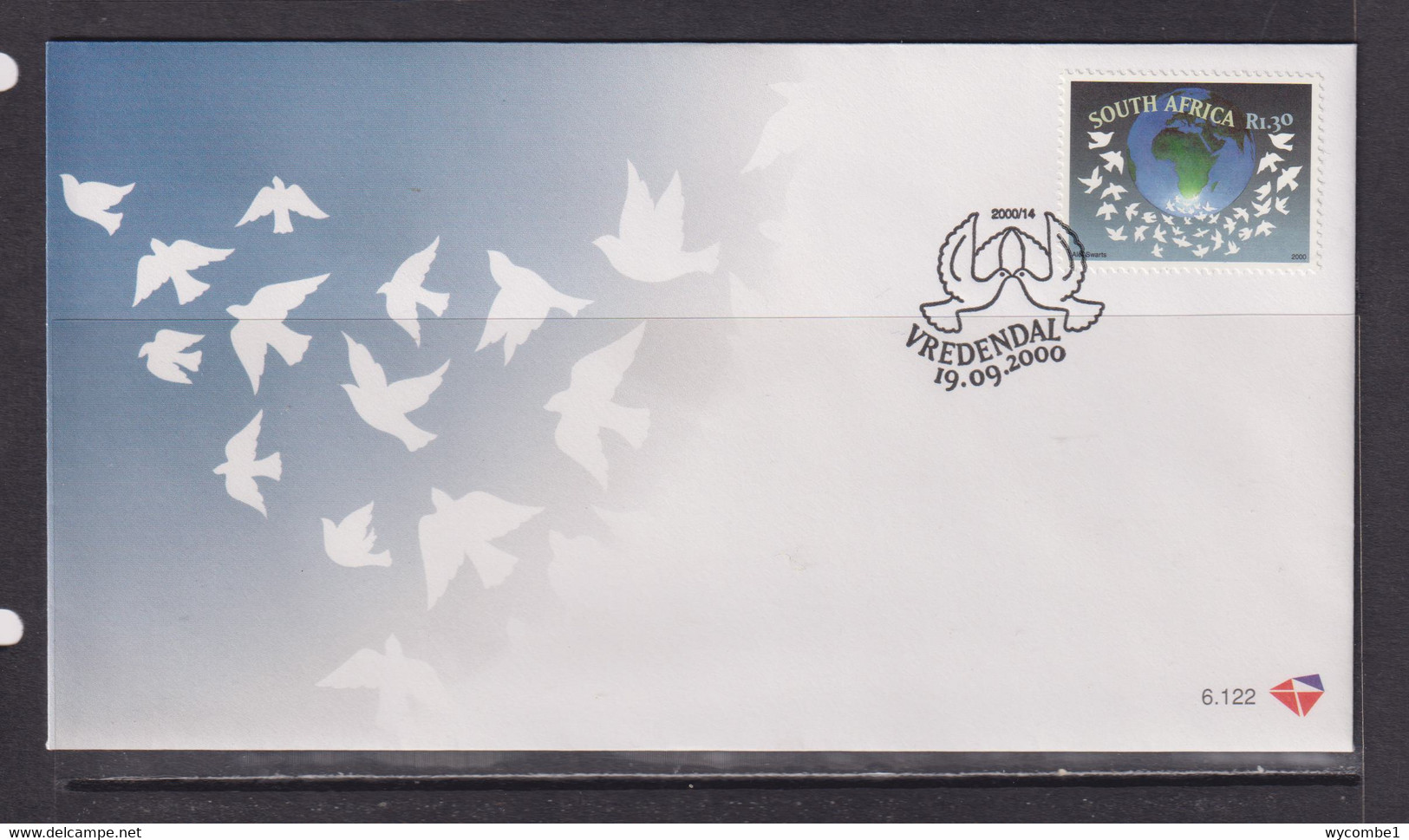 SOUTH AFRICA - 2000 Year Of Peace FDC  As Scan - Briefe U. Dokumente