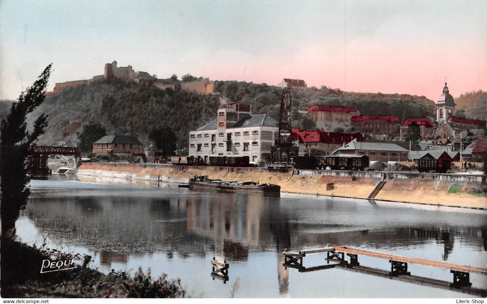 [25]  BESANCON-les-BAINS - Le Port Fluvial - La Citadelle (péniche - Trains) Cpsm 1960 ( ͡♥ ͜ʖ ͡♥) ♥ - Besancon