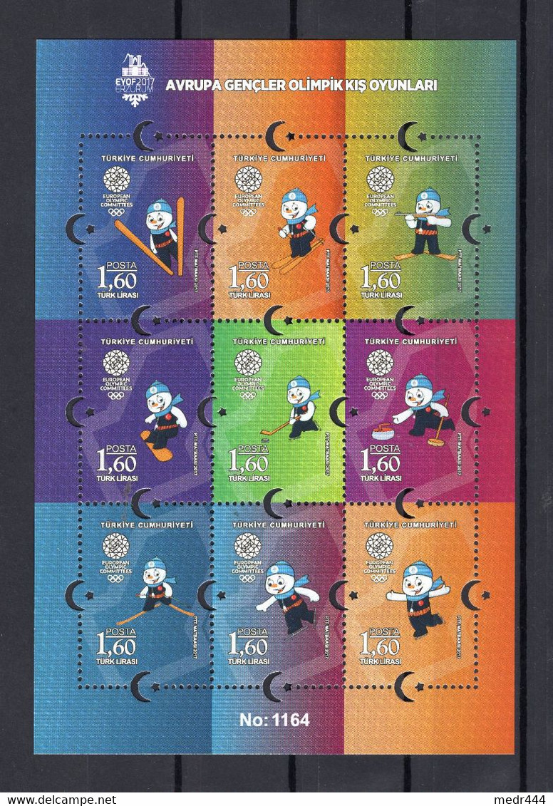 Turkey/Turquie 2017 - European Youth Olympic Festival - EYOF 2017 ERZURUM - Booklet - Superb*** - Covers & Documents