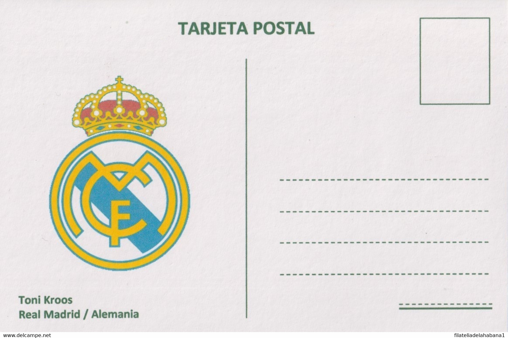 TMA-702 CUBA 2020 SPECIAL CANCEL MAXIM CARD. SOCCER TONI KROOS REAL MADRID. - Maximum Cards