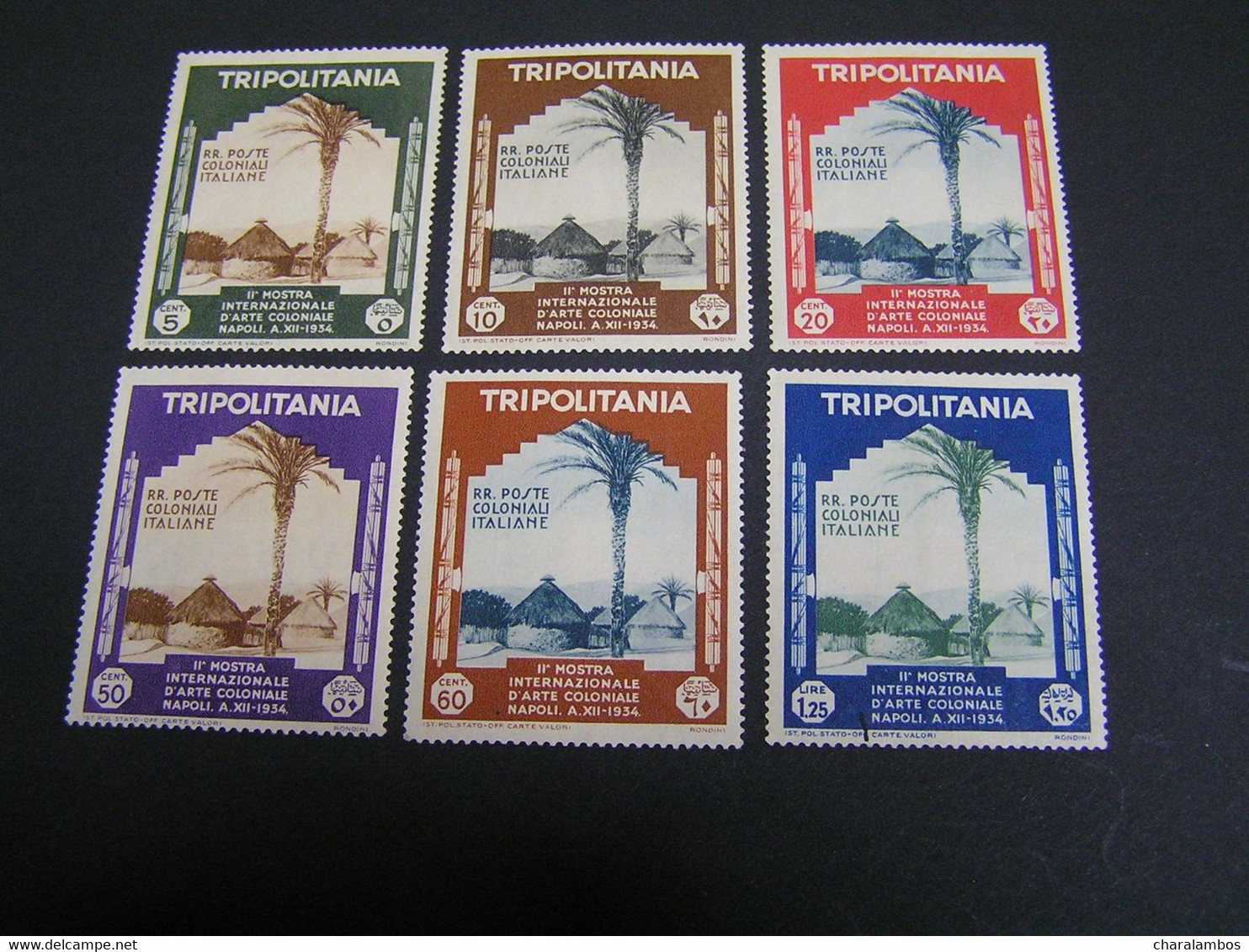 ITALY TRIPOLITANIA 1934 RR.POSTE COLONIALI ITALIANE No 149/154 MLH.. - Tripolitaine