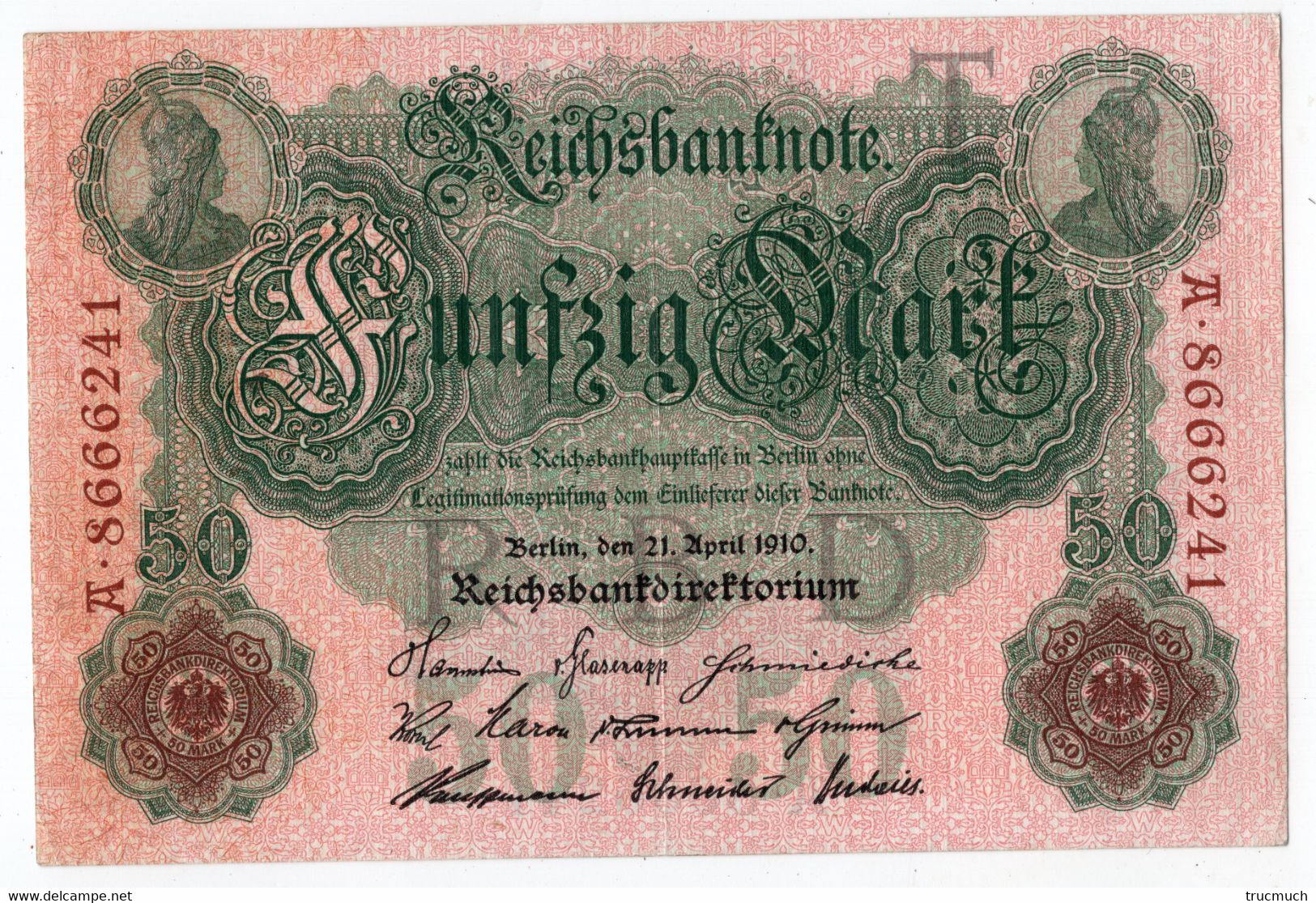 15 - ALLEMAGNE - 50 Mark - Berlin, 21.04.1910 - 50 Mark