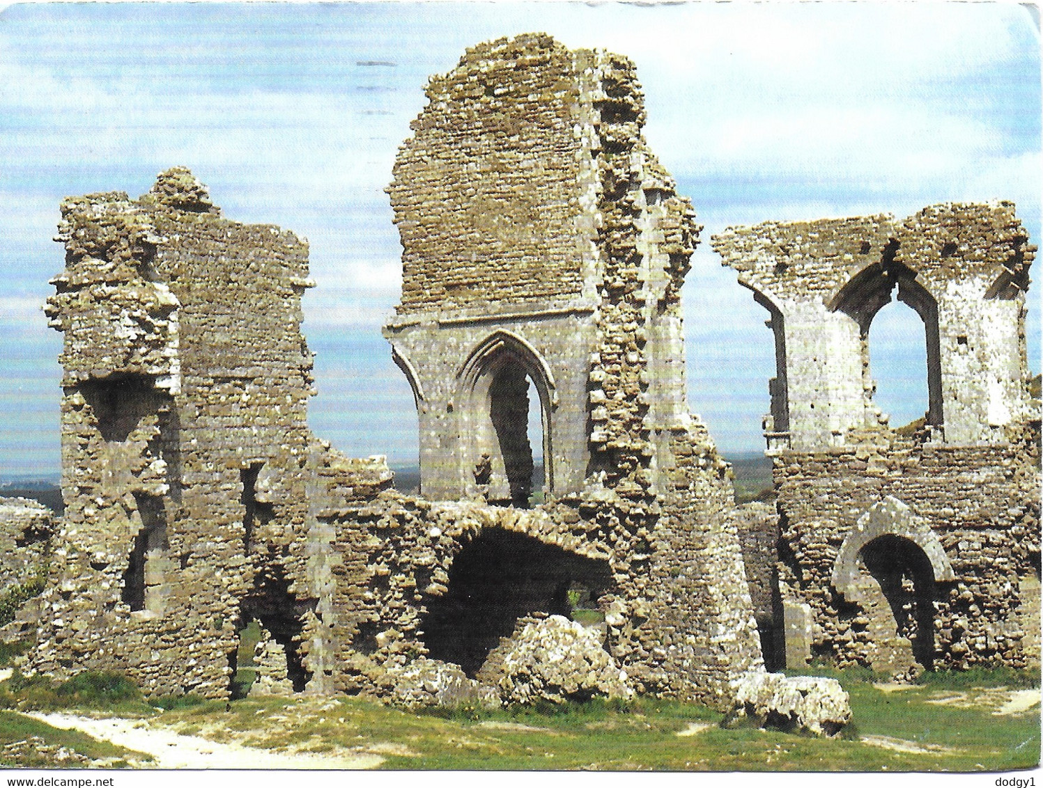 CORFE CASTLE, SWANAGE, DORSET, ENGLAND. USED POSTCARD   A8 - Swanage