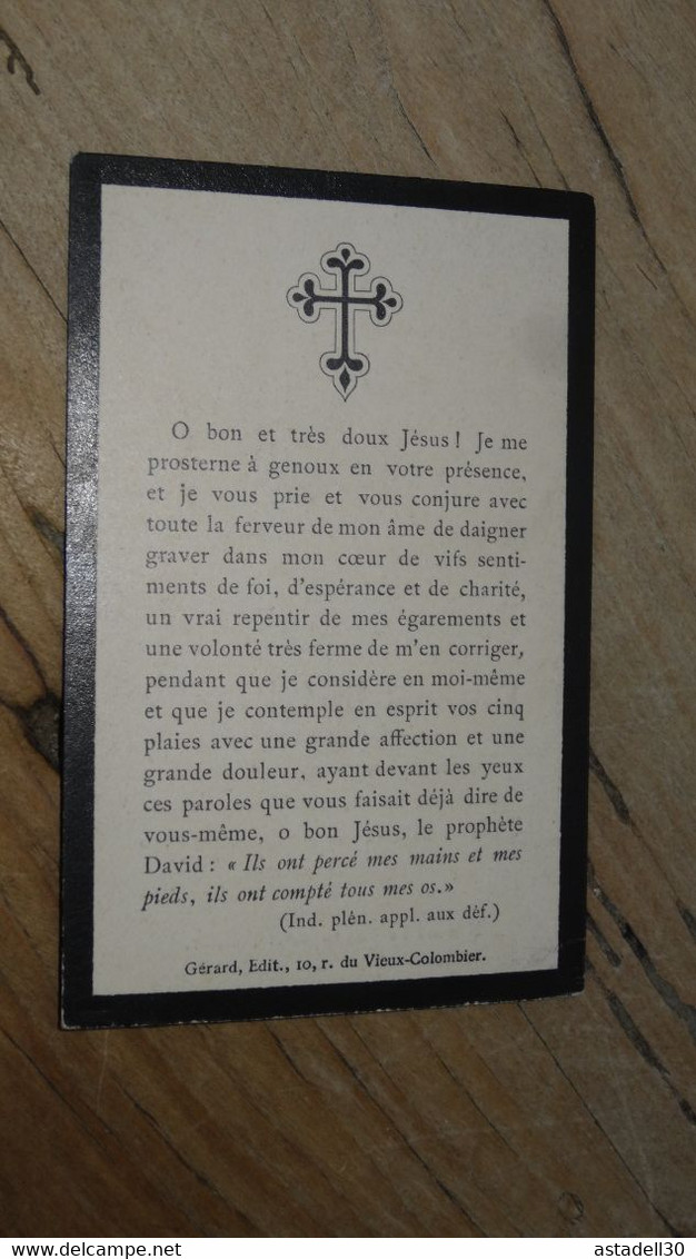 Souvenir De Ernest DURAND, Docteur, Chevalier Legion Honneur ......PHI......E88 - Décès