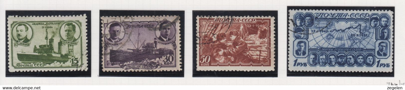 Sowjet-Unie Jaar 1939 Michel-cat 741/744 - Altri & Non Classificati