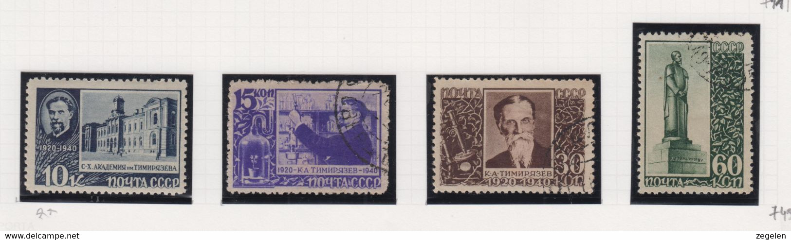 Sowjet-Unie Jaar 1939 Michel-cat 749/752 - Altri & Non Classificati