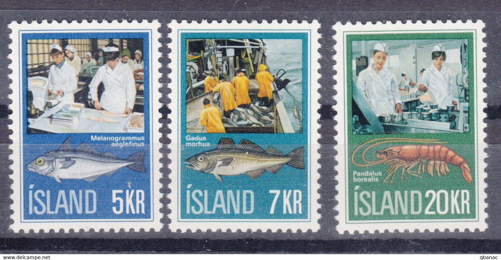 Iceland Island Ijsland 1971 Mi#457-459 Mint Never Hinged - Neufs