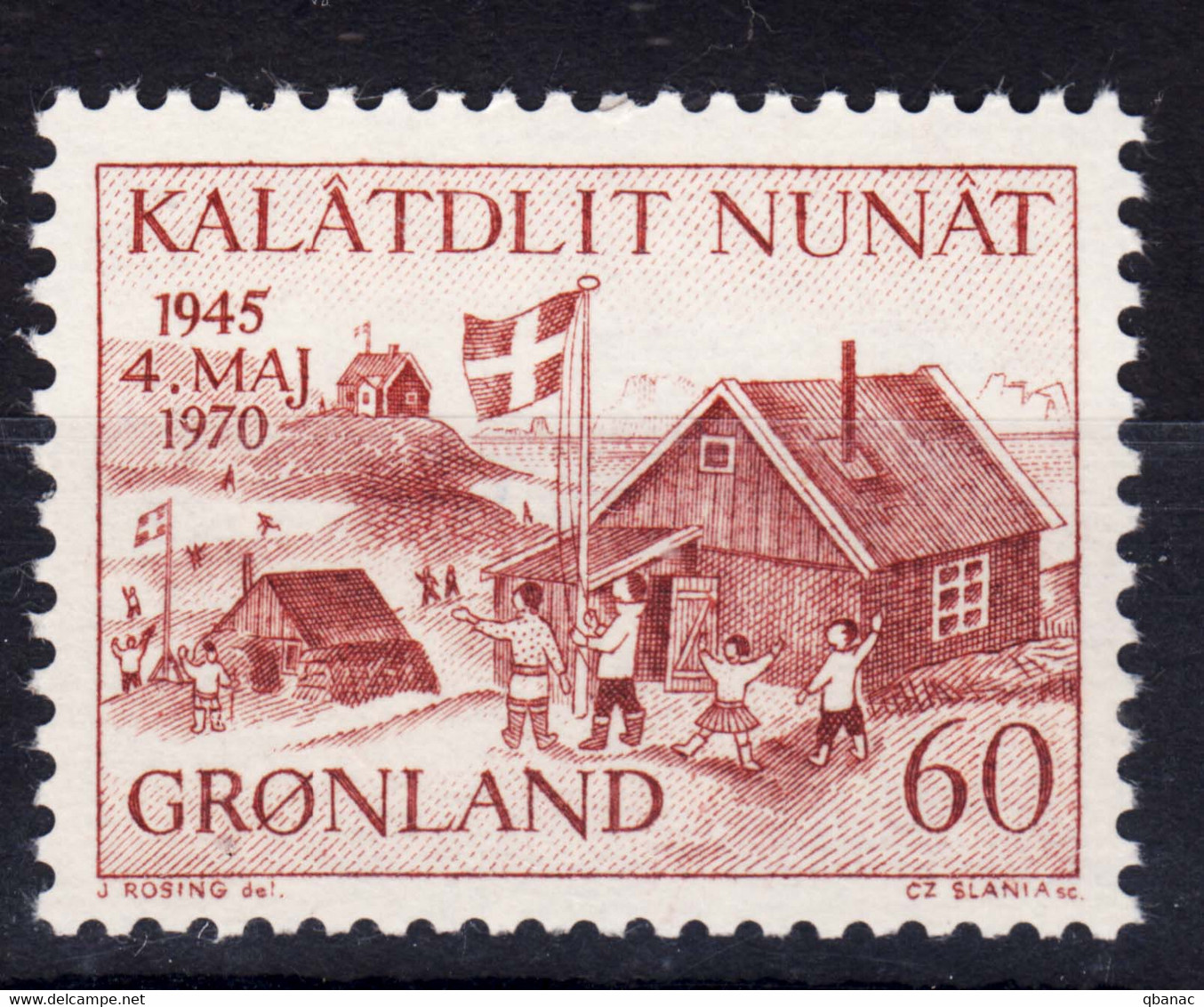 Gronland Greenland 1970 Mi#76 Mint Never Hinged - Ungebraucht