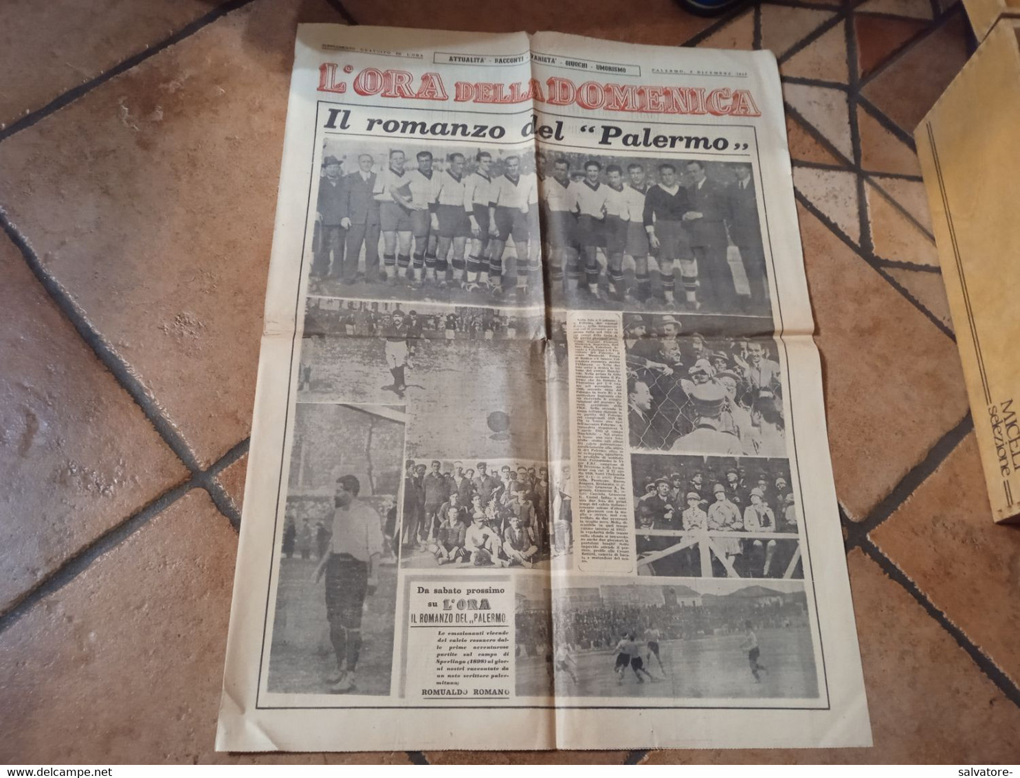 L'ORA DELLA DOMENICA - IL ROMANZO DEL PALERMO 1955 - Guerre 1939-45