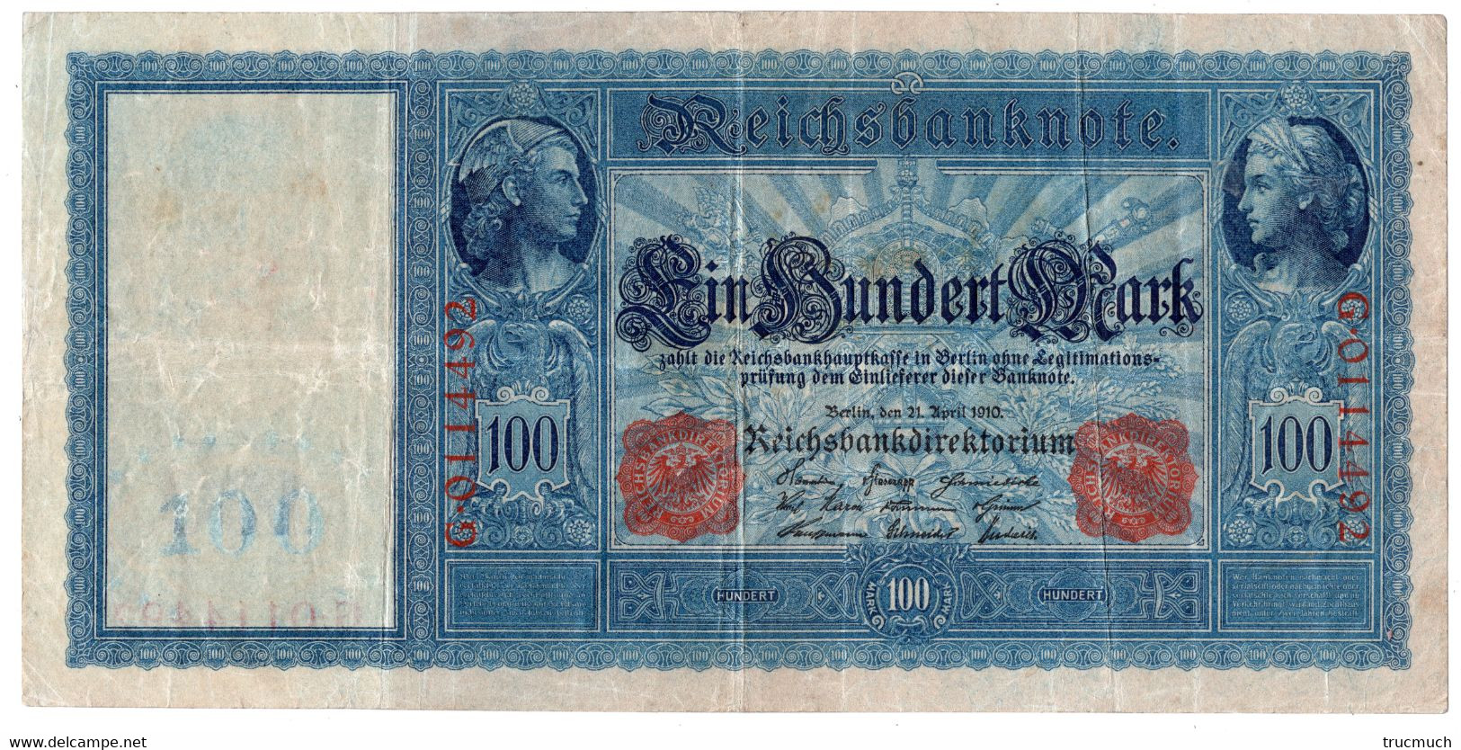 22 - ALLEMAGNE - 100 Mark - Berlin, 21.04.1910 - 100 Mark