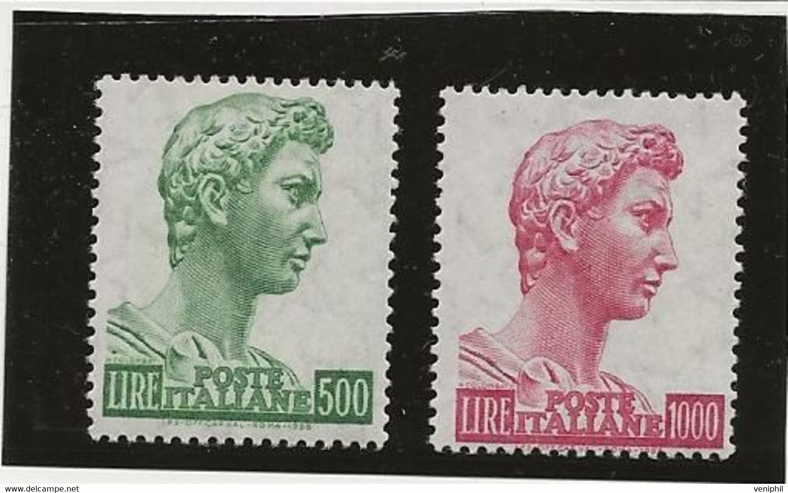 ITALIE - TIMBRES N° 738 -739  NEUF SANS CHARNIERE - ANNEE 1957 - COTE :12 € - 1946-60: Neufs