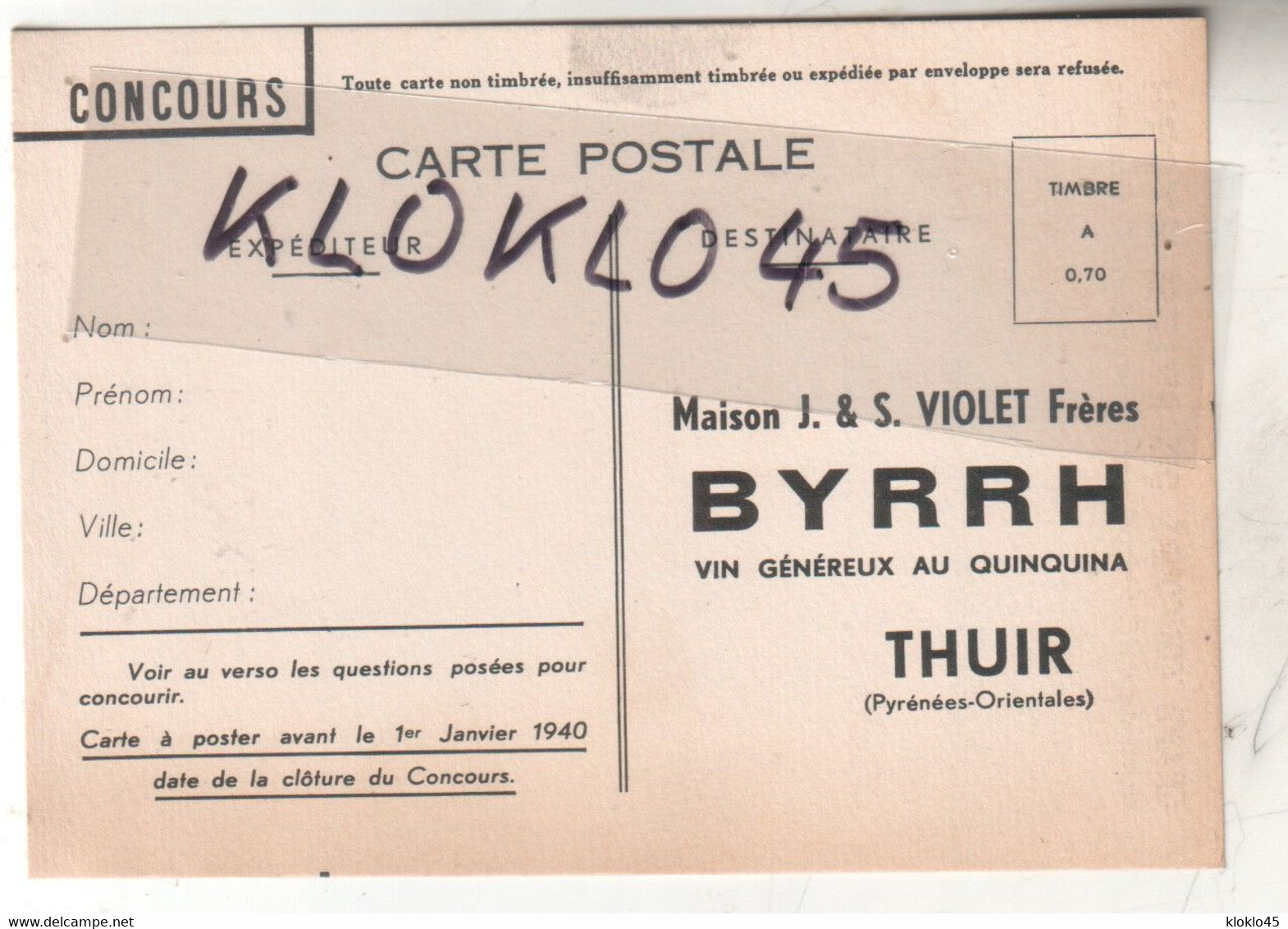 Publicité BYRRH - Petit Livre Sur LES BONNES RECETTES DE BYRRH - Les Ateliers A. B. C. Paris Et Carte Postale CONCOURS - Alcools