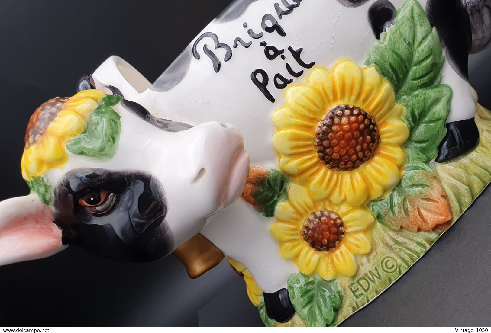 ✅Vintage Vache Creamer 1970 Céramique TBE #peintmain #cow #vintage - Ohne Zuordnung