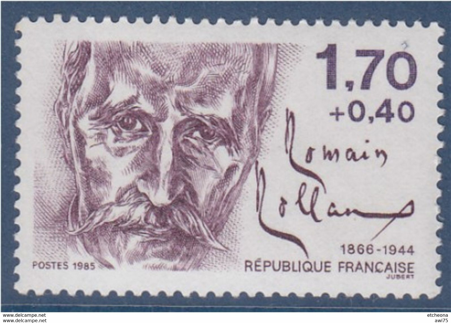 "Personnages Célèbres - Ecrivains - Romain Rolland" 1985 - 2355 - Ongebruikt