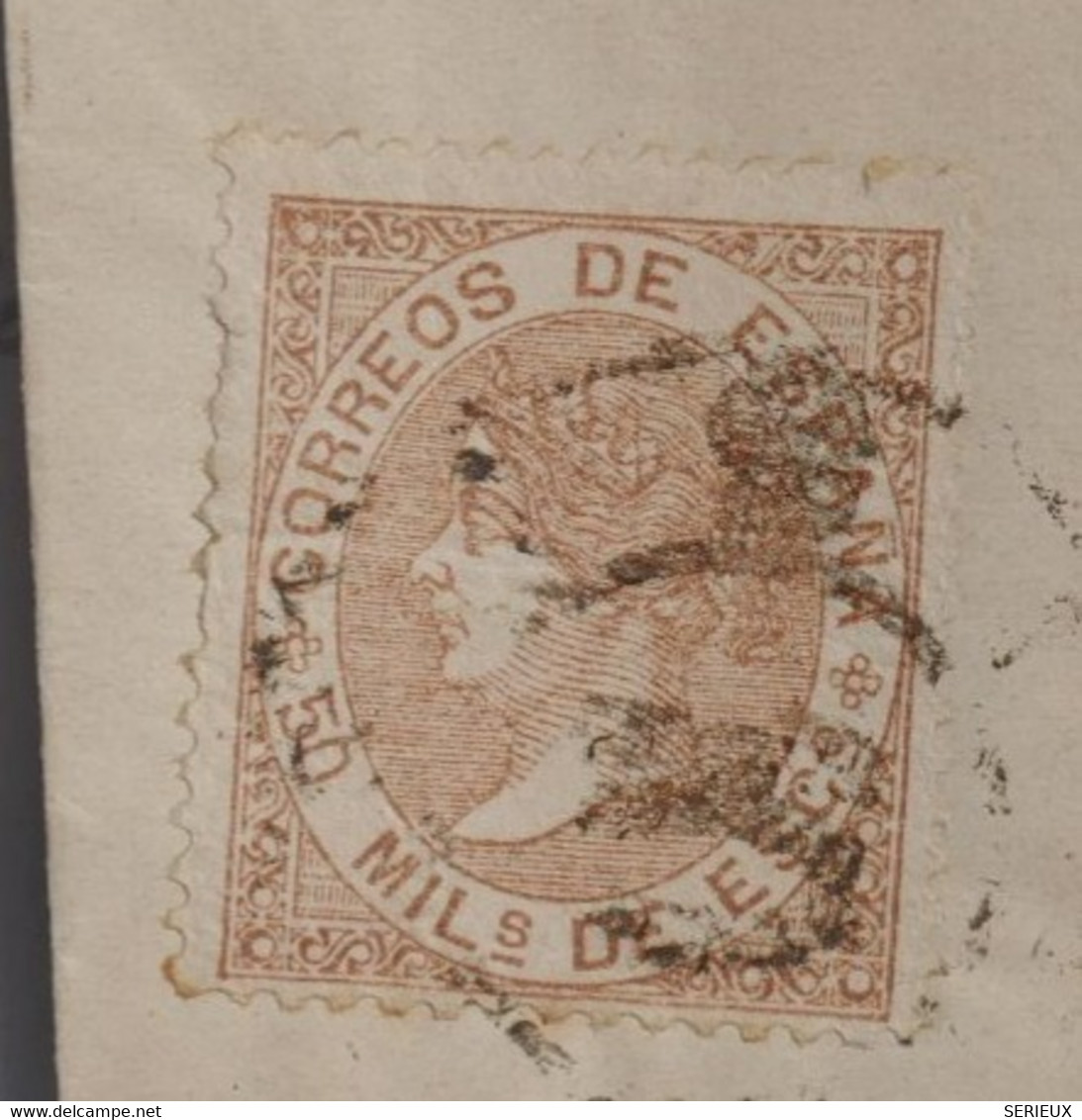 N9 ESPANA   BELLE LETTRE  1868 + ANDALUCIA  BAJA  CORDOBA  POUR OSUNA  ++ROUEDA  N° 10+ AFFRANCH.  INTERESSANT - Storia Postale