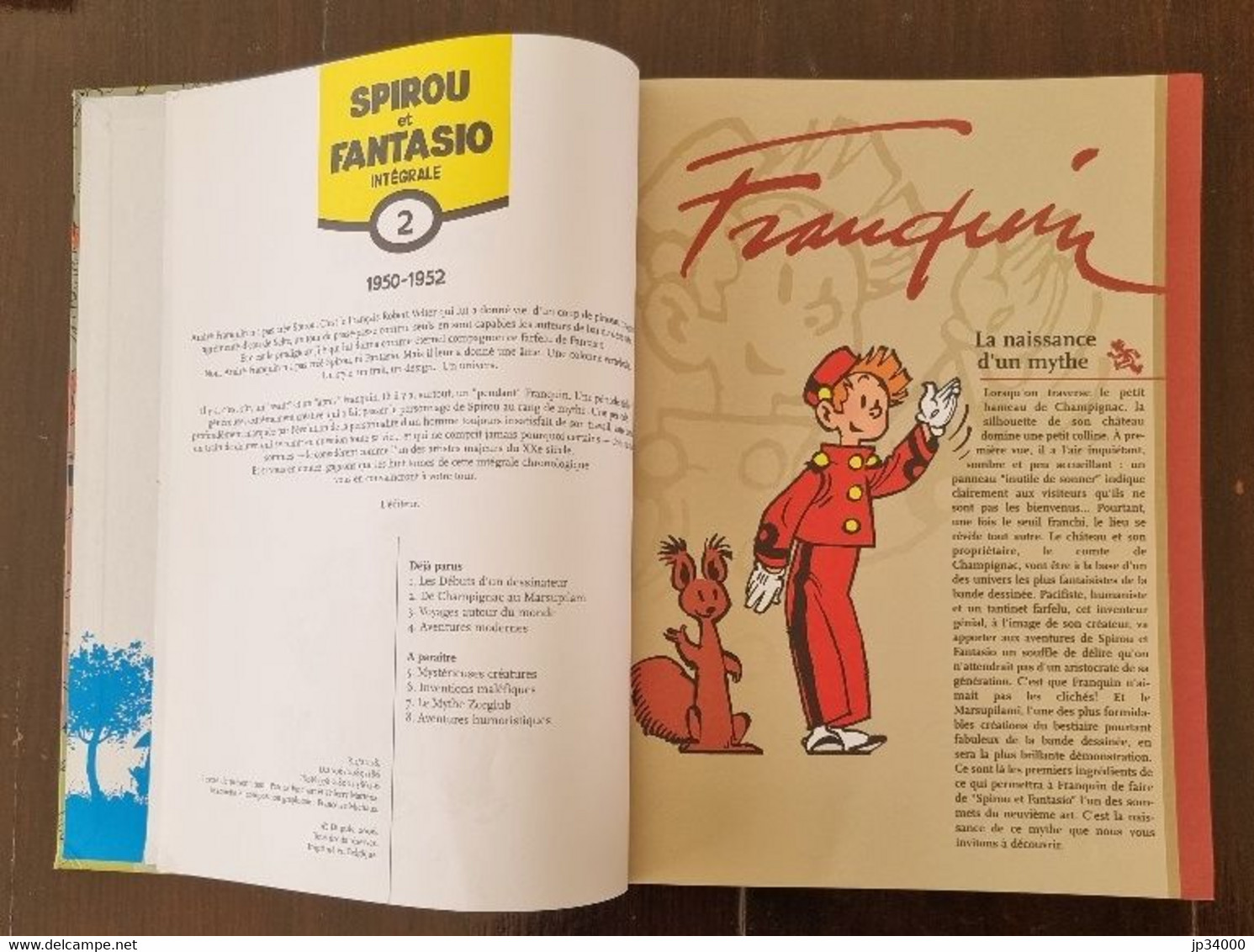 SPIROU ET FANTASIO T. 2  1950-1952  Les Integrales - FRANQUIN - Ed. Dupuis 2006 - Spirou Et Fantasio