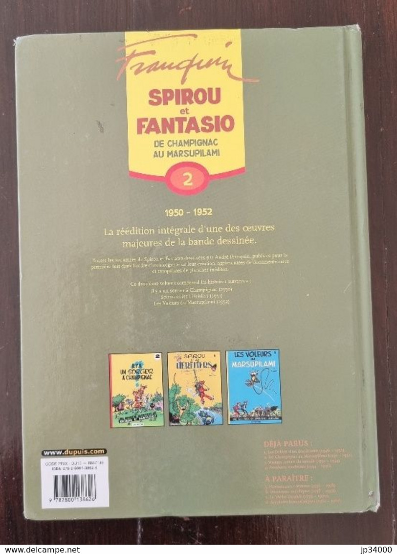 SPIROU ET FANTASIO T. 2  1950-1952  Les integrales - FRANQUIN - Ed. Dupuis 2006