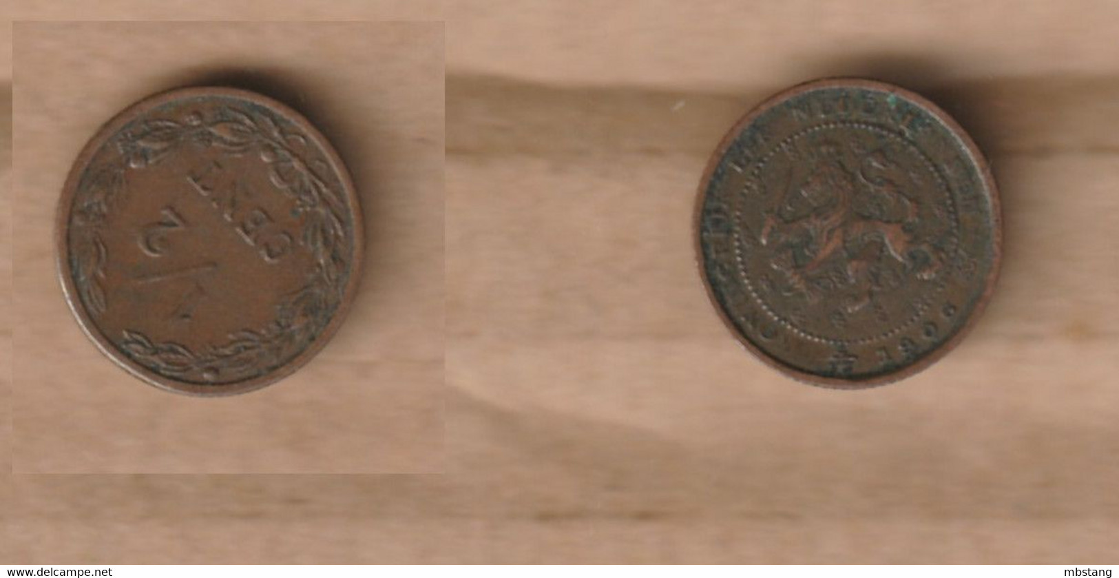 HOLANDA  ½ Cent 1906 Bronze • 1.25 G • ⌀ 14 Mm KM# 133 - 0.5 Cent