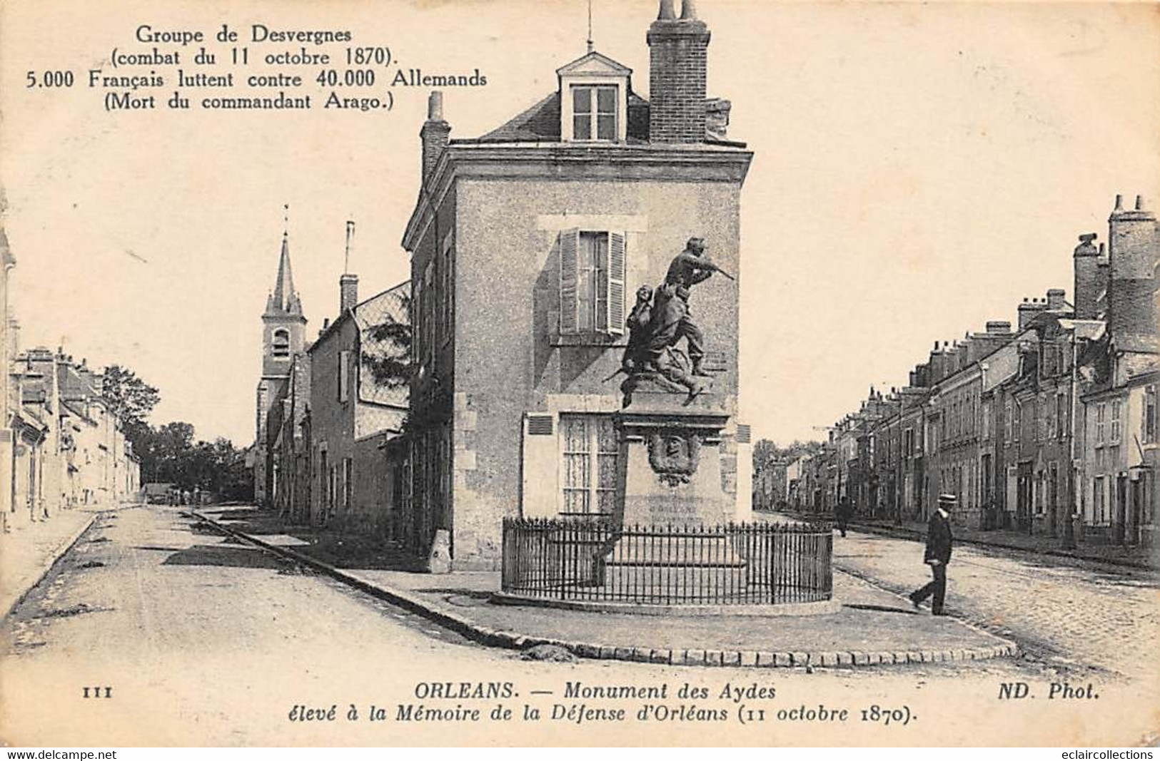 Orléans      45       Monument Des Aydes : Défense D'Orléans  En 1870     N° ND 111    (voir Scan) - Orleans