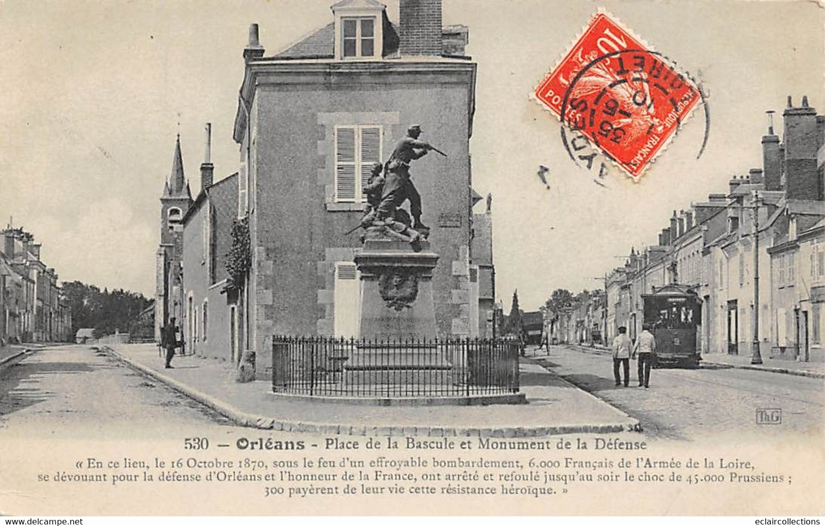 Orléans      45       Monument Des Aydes : Défense D'Orléans  En 1870   Tramway      N° 530    (voir Scan) - Orleans