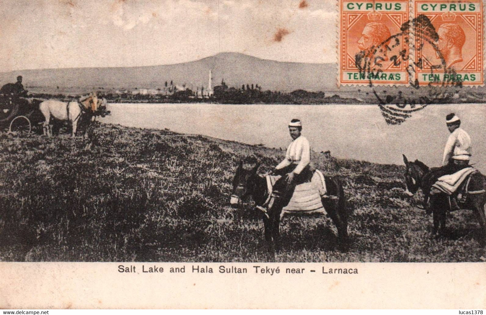 LARNACA / SALT LAKE AND HALA SULTAN TEKYE NEAR  / BEL AFFRANCHISSEMENT / MARCOPHILIE / RARE - Cyprus