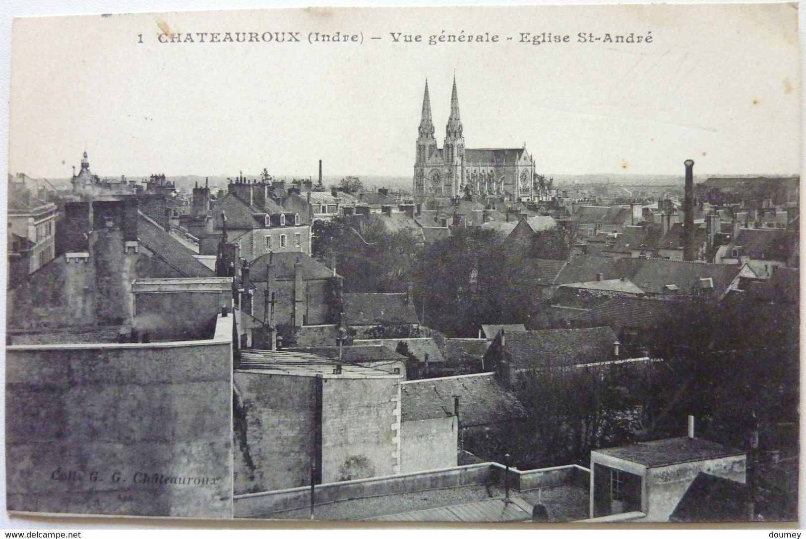 2 CARTES - RUE St-LUC ET L'ÉGLISE St-ANDRÉ Et VUE GÉNÉRALE Et ÉGLISE St-ANDRÉ - CHATEAUROUX - Chateauroux