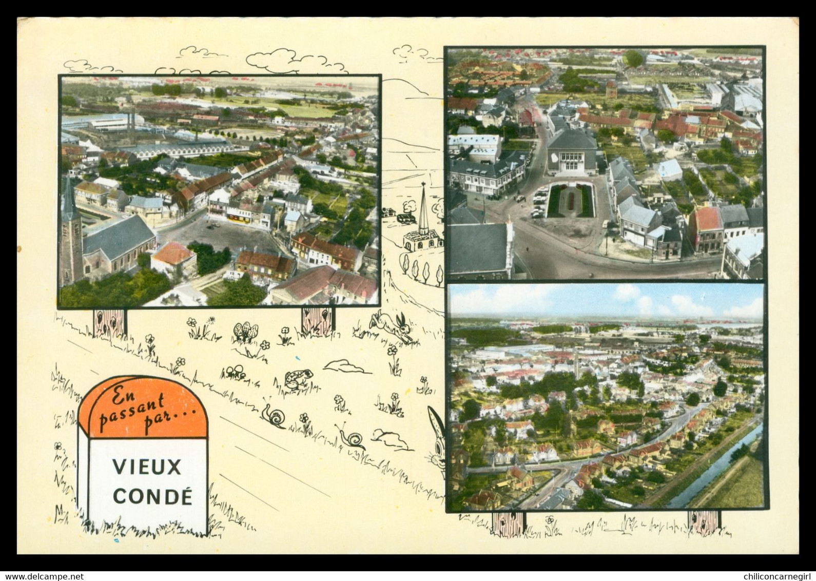 Cpsm - VIEUX CONDE - Multivues - Vue Aérienne - Edit. SOFER - 1967 - Vieux Conde