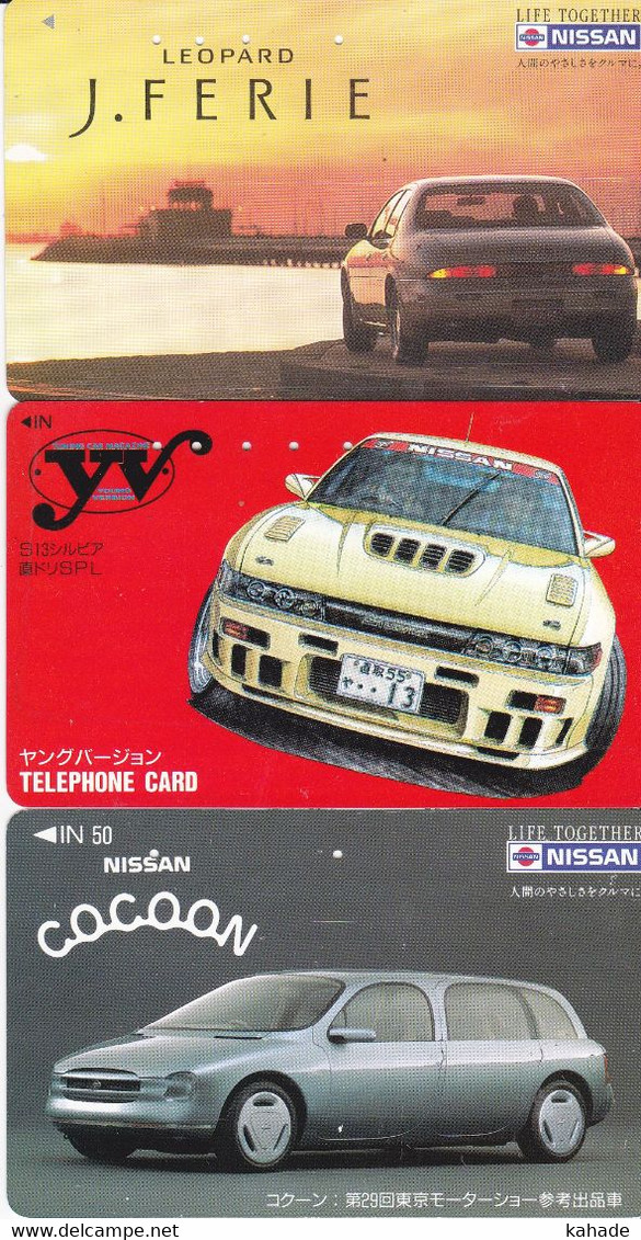 3 X Japan Phonecards Auto Cars Nissan - Cars