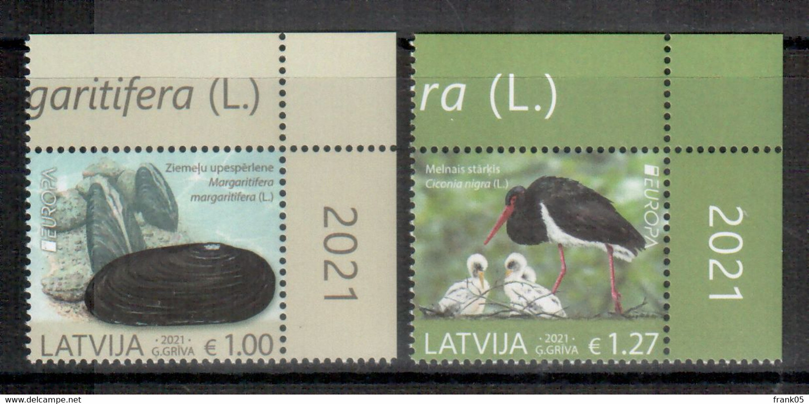 Lettland / Latvia / Lettonie 2021 Satz/set EUROPA ** - 2021