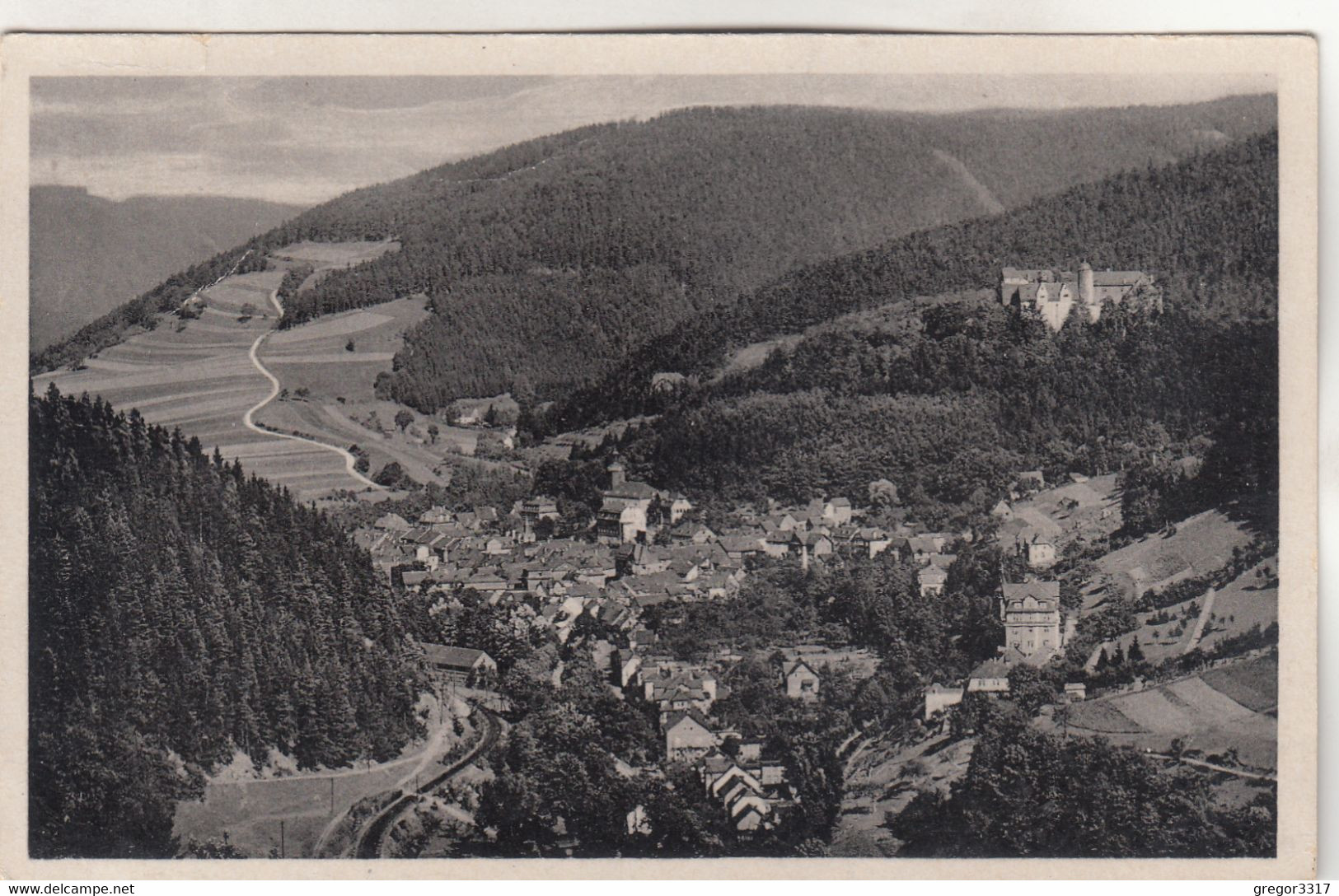 B2436) LEUTENBERG - Thüringen - 1951 - Tolle Alte Ansicht über Häuser Vom Ort ALT ! - Leutenberg