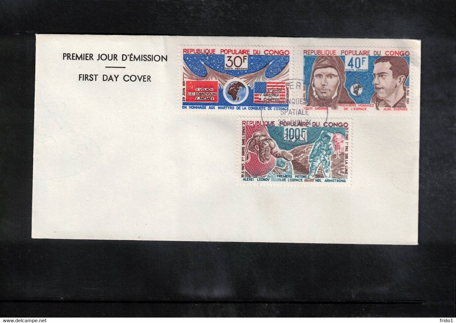 Congo 1974 Space / Raumfahrt  First Astronauts In Space FDC - Afrique