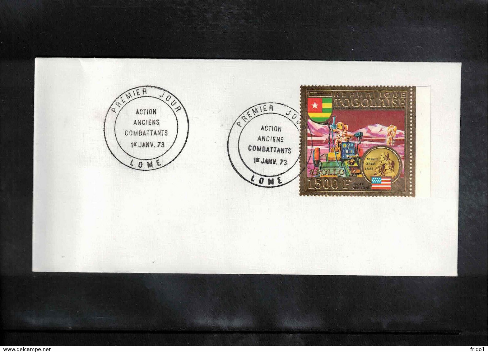 Togo 1973 Space / Raumfahrt  Apollo 17 FDC - Afrique