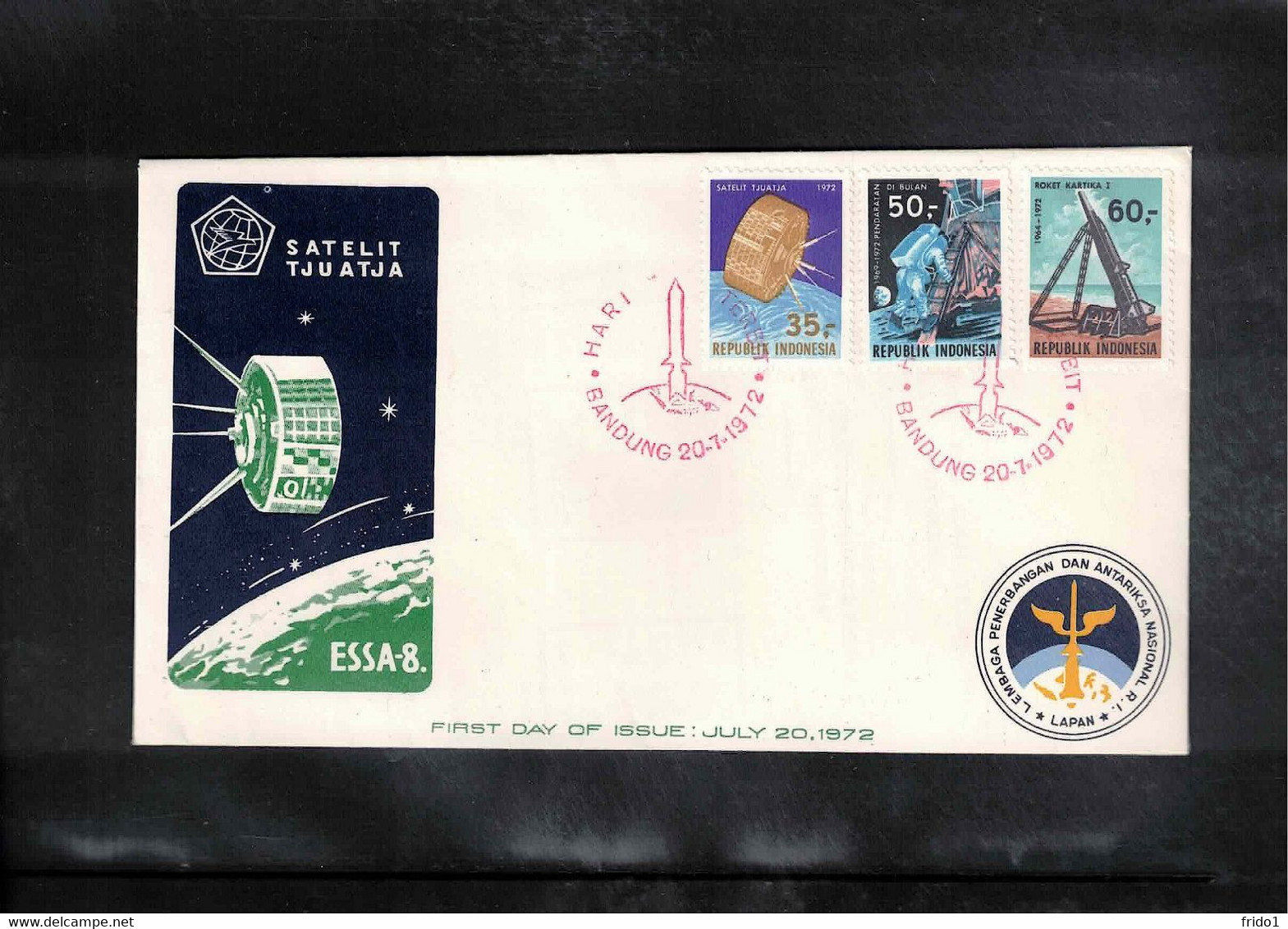 Indonesia 1972 Space / Raumfahrt FDC - Asien