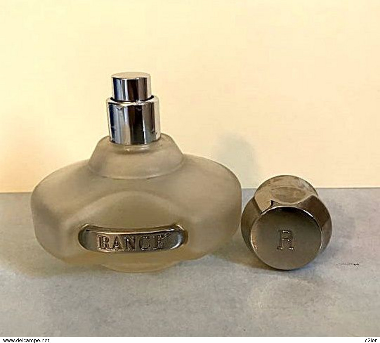 Rare Flacon Vaporisateur  " Rancé "  Verre Givré Eau De Parfum  50 Ml VIDE Pour Collection Ou Décoration - Bottles (empty)