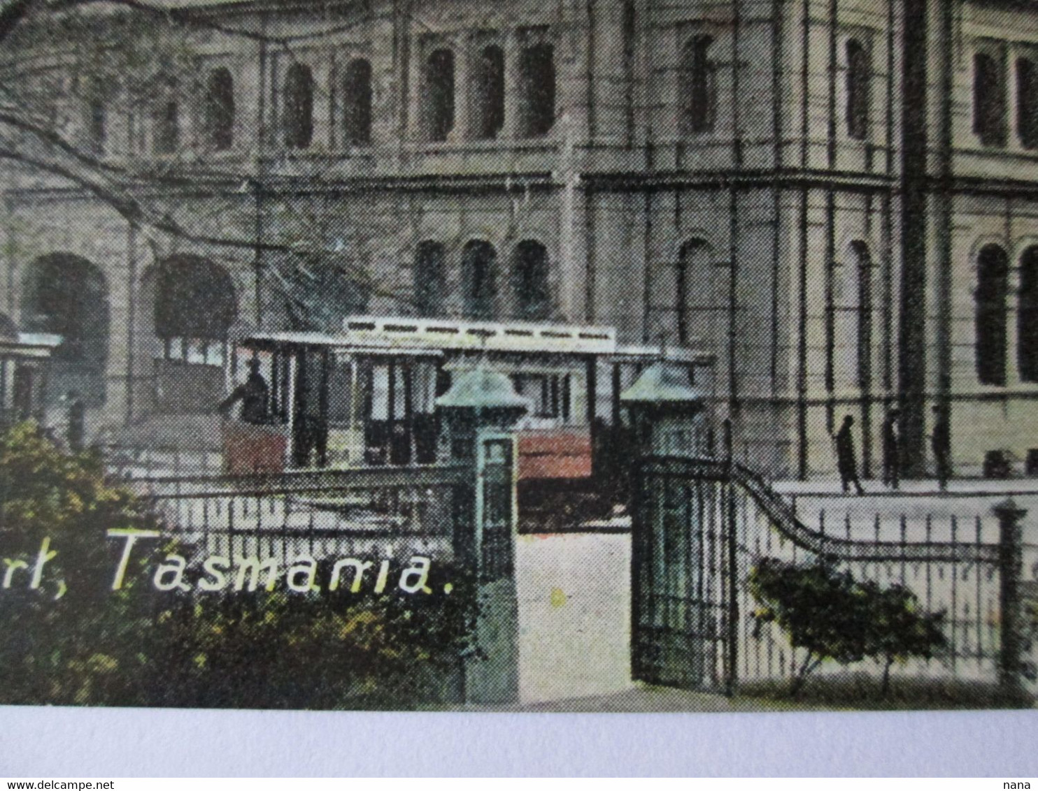 Tasmania(Australia)-Hobart:Post Office/Tramway Unused Postcard About 1900 - Hobart