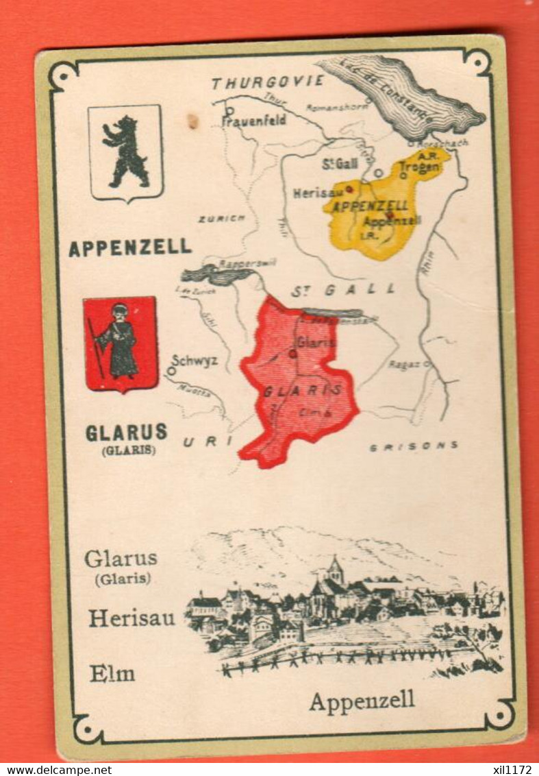 ZPVP-32 Litho Stadt Appenzell Und Kanton Glarus - Altri & Non Classificati