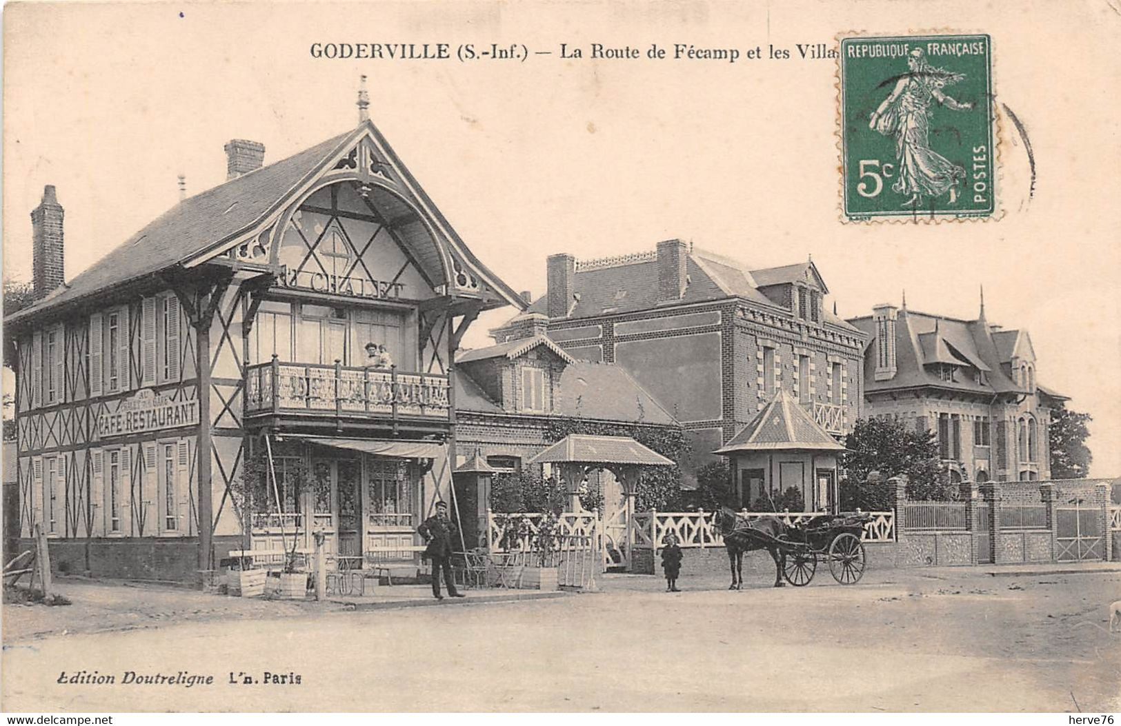 GODERVILLE - La Route De Fécamp Et Les Villas - Goderville