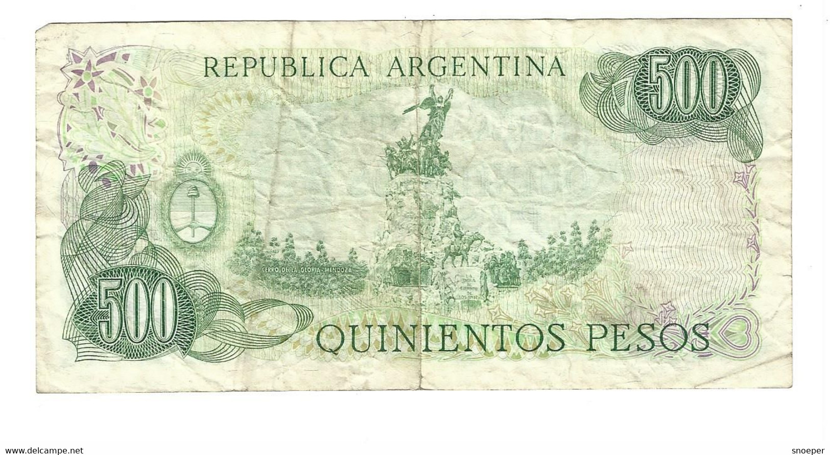 *argentina 500 Pesos  1977-82   303a - Argentina