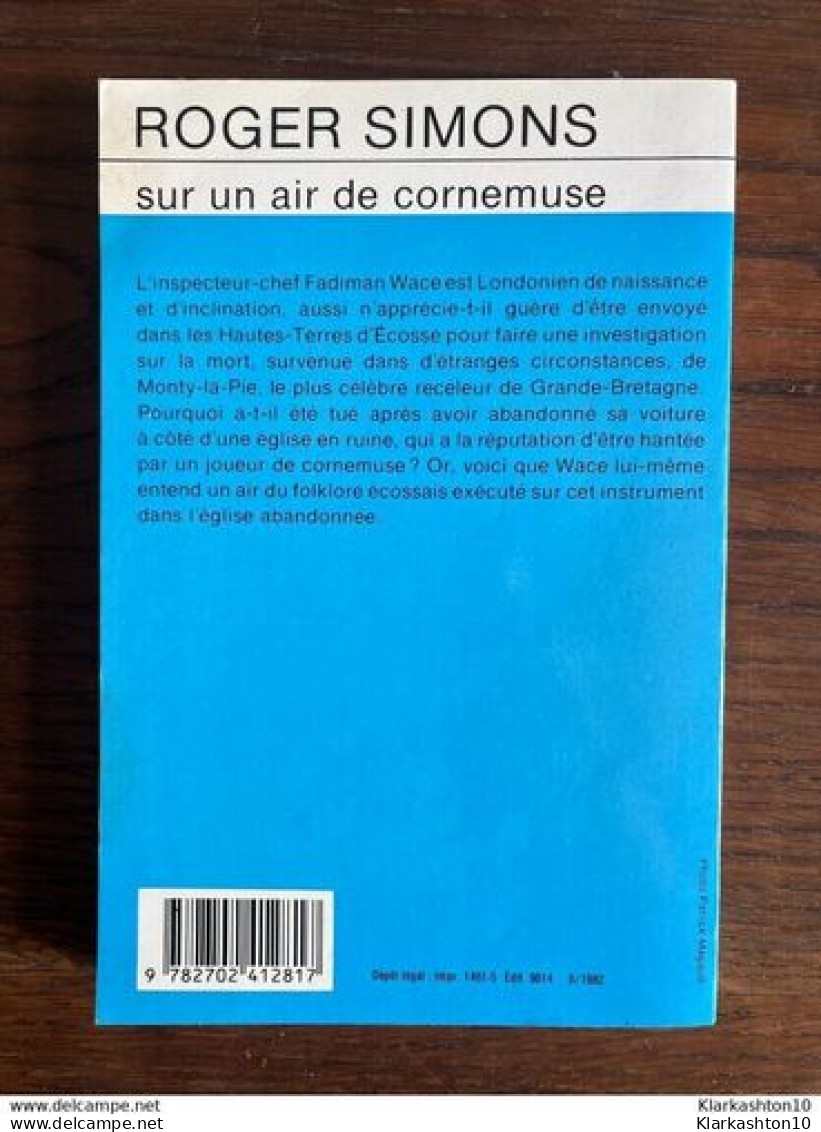 Sur Un Air De Cornemuse Club Des Masques - Altri & Non Classificati