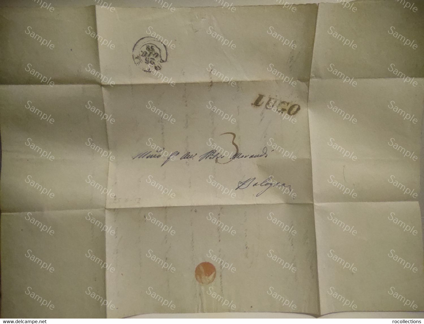 Italy Italia  Folded Letter Bologna Lugo 1852 - Romagna