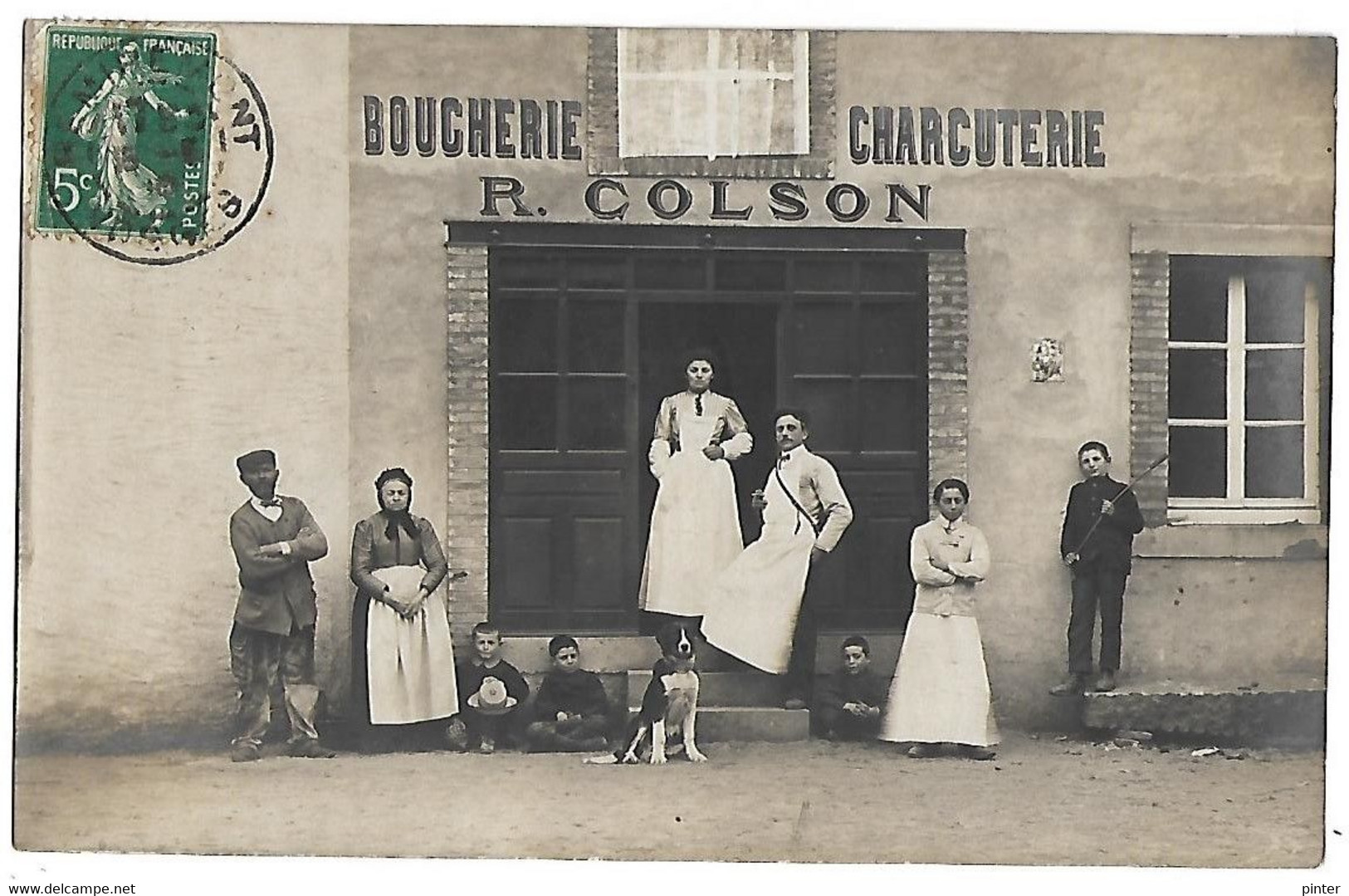 SAINT ETIENNE DE REMIREMONT - Boucherie Charcuterie R. COLSON - CARTE PHOTO - Saint Etienne De Remiremont