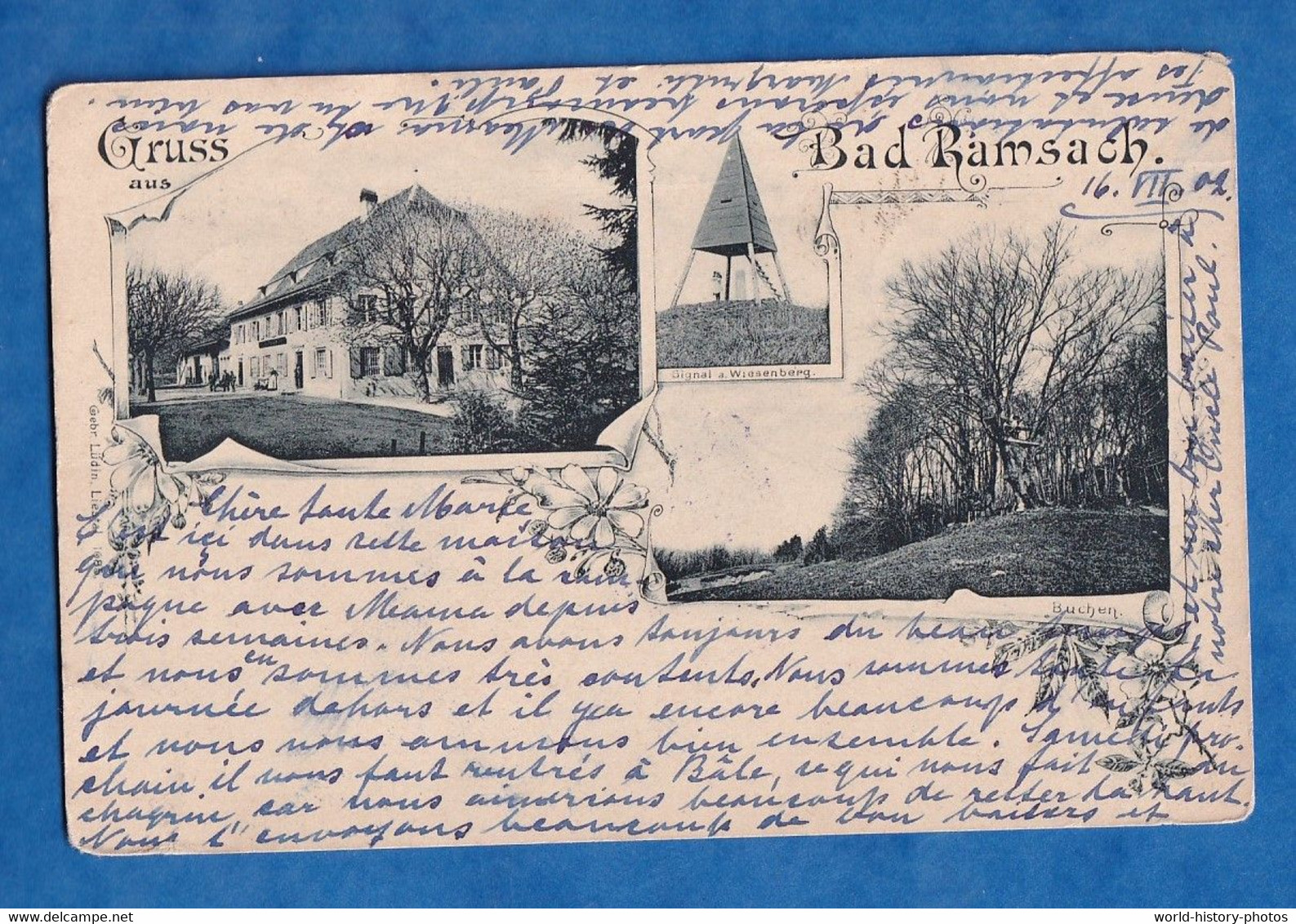 CPA - Gruss Aus BAD RAMSACH - Cachet SOOLBAD & KURANSTALT J. A. Jenny - 1902 - Laufelfingen - Läufelfingen