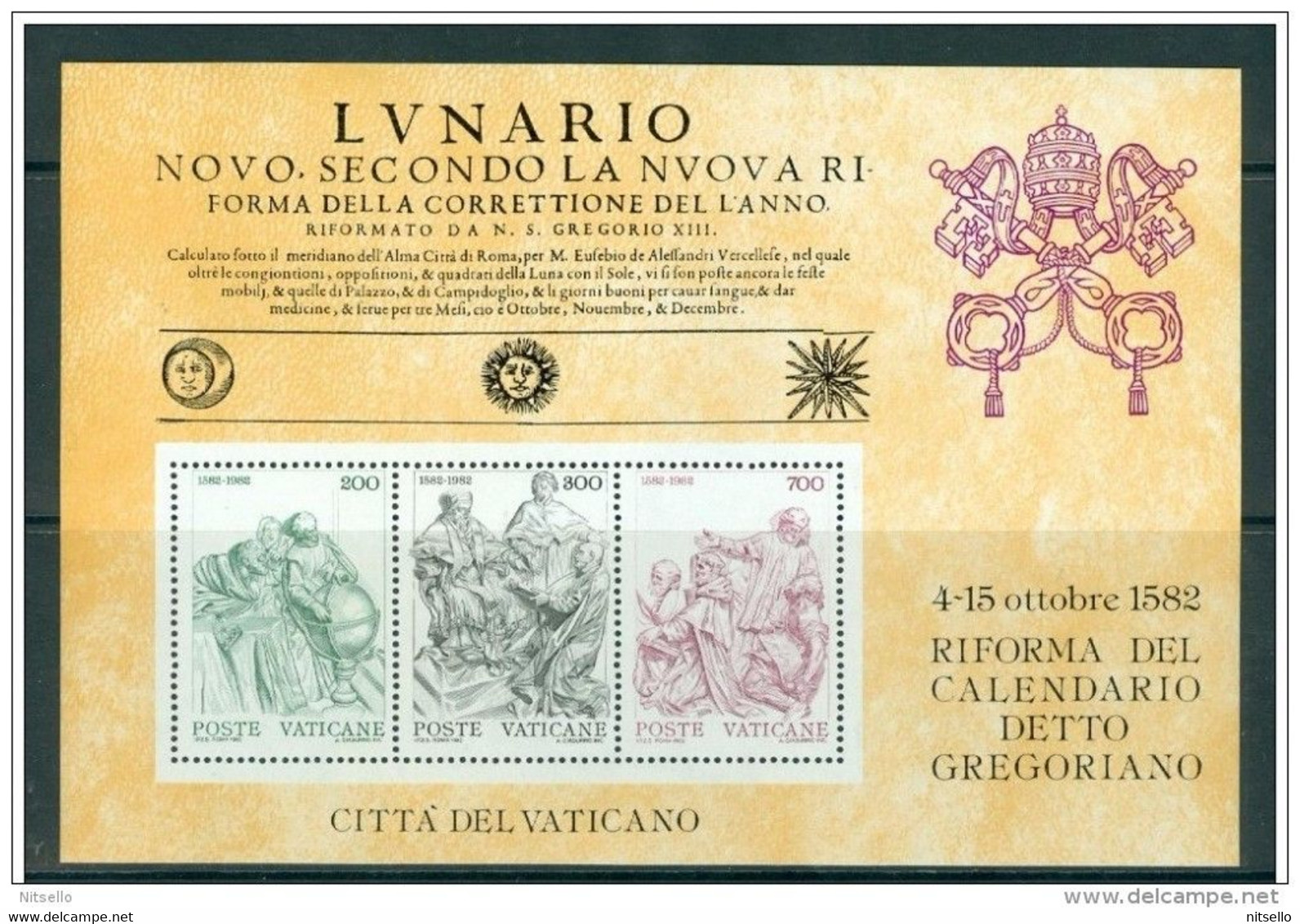 HB EUROPA  ///  (C040)  VATICANO 1982    //    YVERT. BL 4** MNH    //   CATALOG/COTE: 4€ - Blocks & Sheetlets & Panes