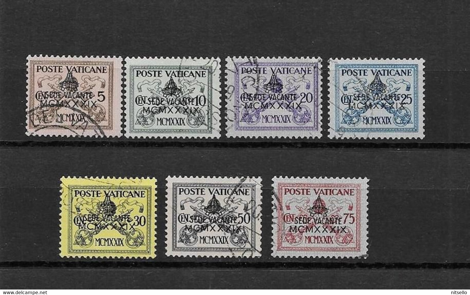 LOTE 2240  /// (C180) VATICANO YVERT Nº: 85A/85G  // CATALG/ COTE: 18€  ¡¡¡ OFERTA - LIQUIDATION - JE LIQUIDE !!! - Used Stamps