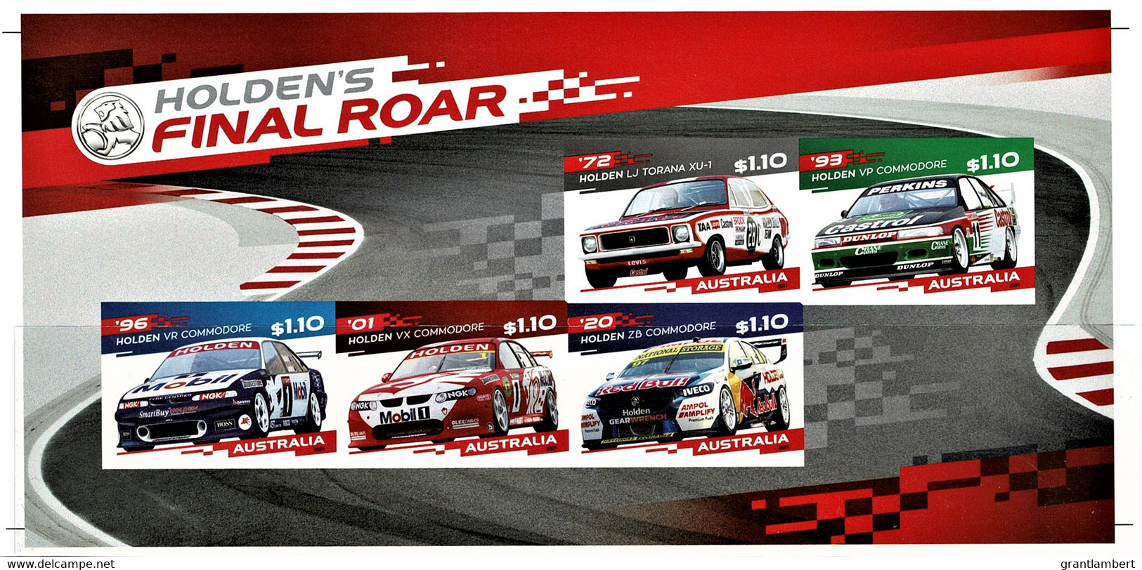 Australia 2021 Holden's Final Roar IMPERFORATE Minisheet MNH - Ungebraucht