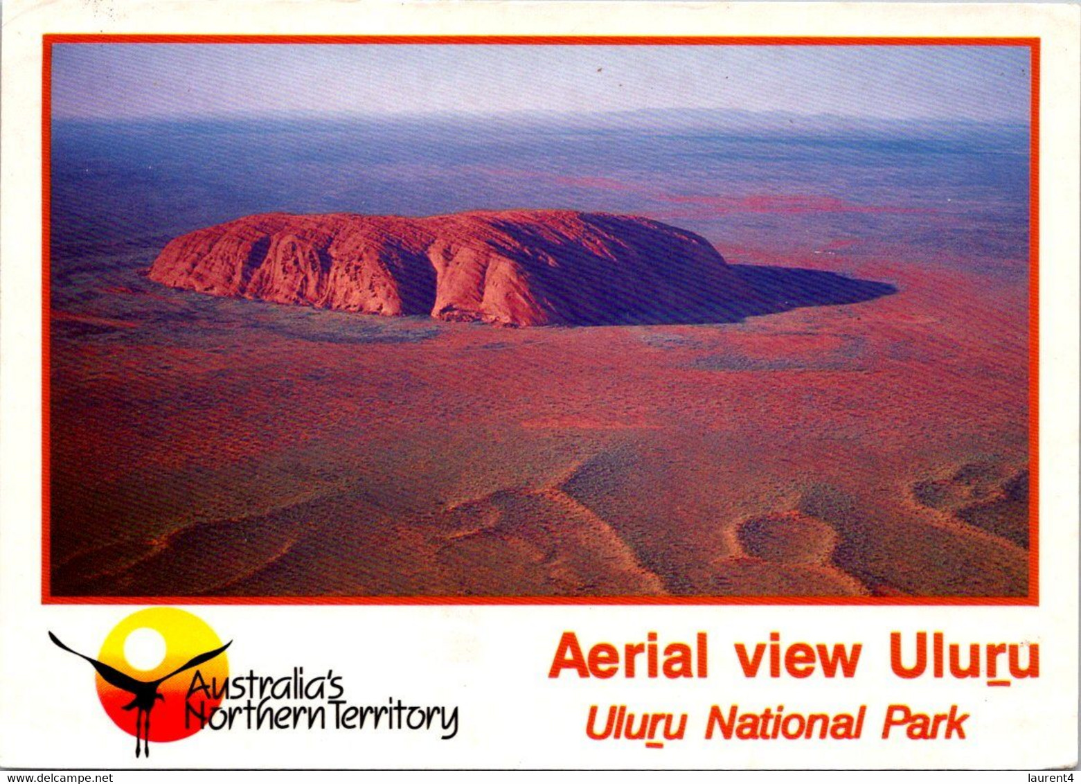 (5 H 45) (N/P/F) Australia - NT - Aerial View Of Uluru UNESCO Site (posted Wiith AAT Stamp) - Uluru & The Olgas