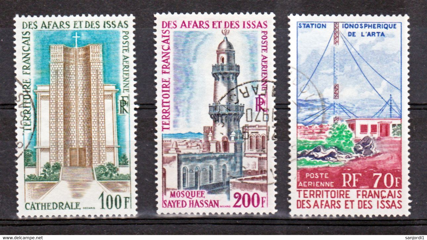 Afars Et Issas PA 61/63 Cathédrale, Mosquée Oblitérés Used TB MNH  Cote 14 - Usados