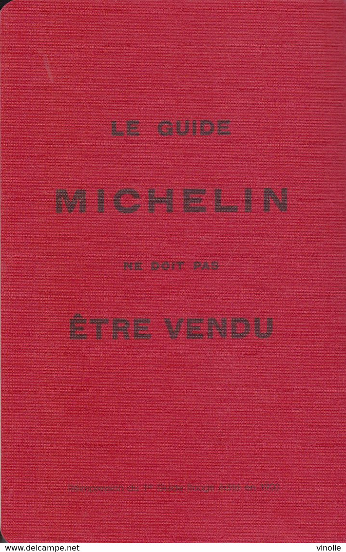 P-GF-DH-22-815 : GUIDE MICHELIN  EDITION 1900. TIRAGE RECENT - Michelin (guide)