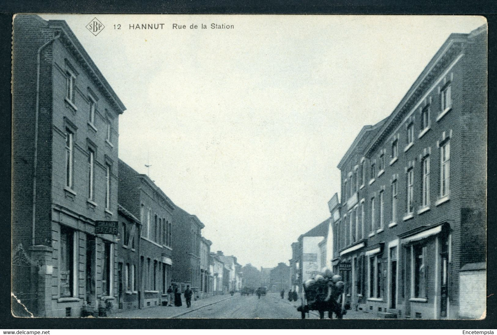 CPA - Carte Postale - Belgique - Hannut - Rue De La Station - 1910 (CP20457OK) - Hannut